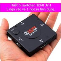 Bộ gộp HDMI 3 cổng vào 1 cổng ra (Đen)