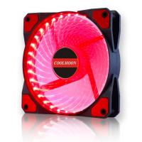 FAN LED 12CM COOLMOON  MÀU ĐỎ  33 BÓNG