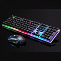 Bộ Bàn Phím Giả Cơ và Chuột Chuyên Game G21 Led 7 Màu - Màu Đen