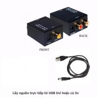 Bộ chuyển âm thanh TV 4K quang optical sang audio AV ra amply,loa (TẶNG kèm dây optical)