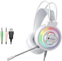 Tai Nghe Gaming PSH-400 (Màu Trắng/Đen) Có Micro Led siêu đẹp jack cắm USB +3.5