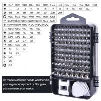 Bộ Dụng Cụ tua vít và vặn Ốc Vít Đa Năng 115 in 1 tay chống trượt đầu vặn hợp kim