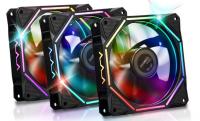 M24-Bộ 3 FAN LED RGB REDDRAGON 2021 kèm hub led RGB