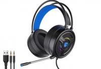 Tai nghe chụp tai có mic âm thanh 50mm,bass treble to,led rgb,Cổng kết nối USB +3.5-PSH200