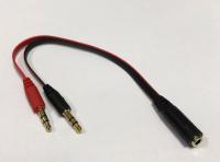 Dây Cáp chuyển 2 đầu 3.5 audio và Micro ra 1 đầu 3.5 cho PC laptop-C23