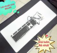Lót chuột màu xám trắng cực sang size lớn 90x40cm