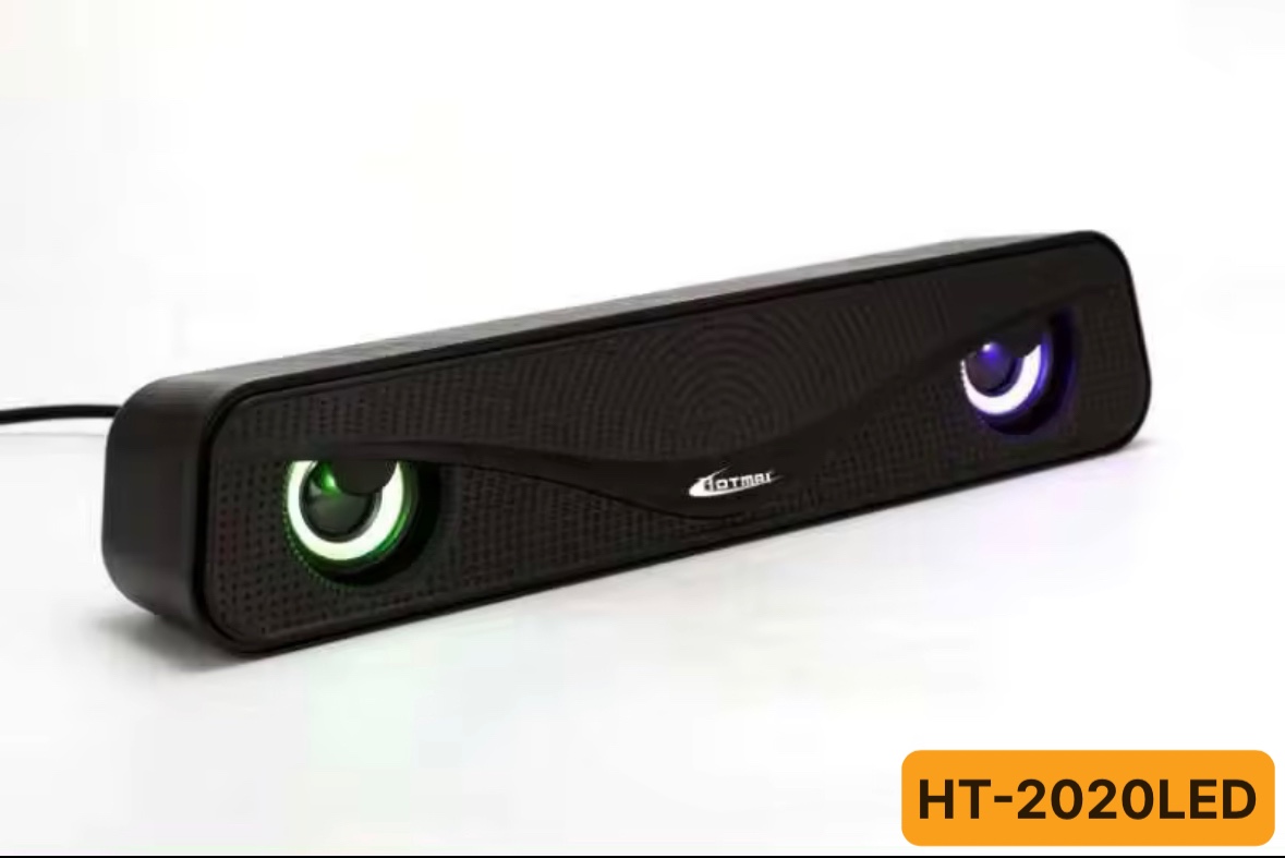 Loa vi tính  2.0 HOTMAI HT-2020 siêu đẹp kết nối đa phương tiện laptop. PC, điện thoại, MP3/MP4
