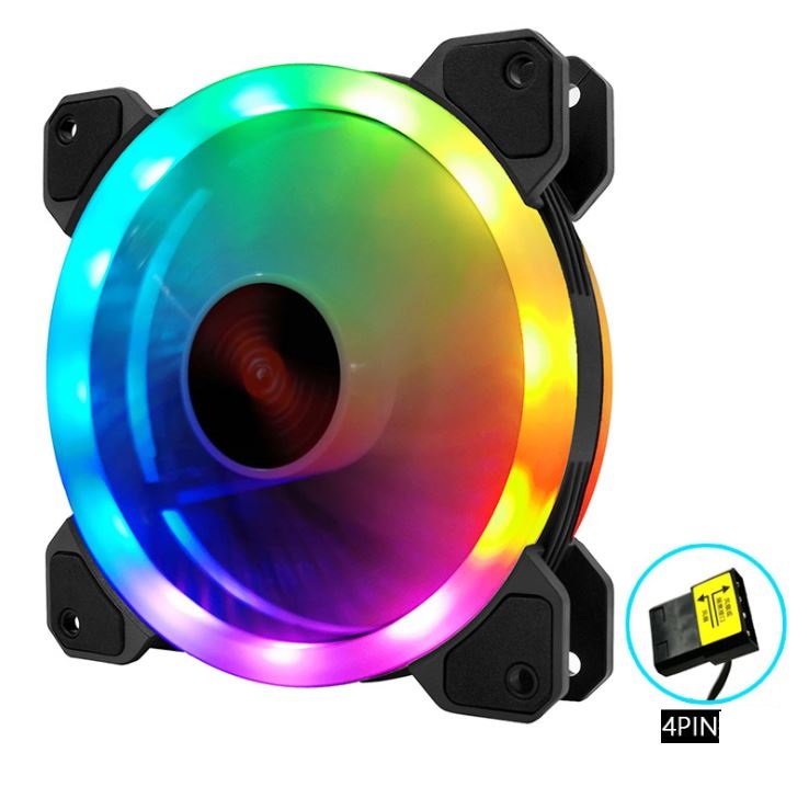 FAN M4 LED RGB COOLMOON ĐỔI MÀU LOẠI KHÔNG CẦN MẪU MỚI