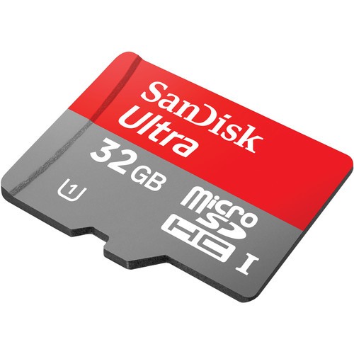 Thẻ nhớ MicroSDHC SanDisk Ultra 32GB 80MB/s (Xám) + Tặng 1 adapter thẻ nhớ MicroSD