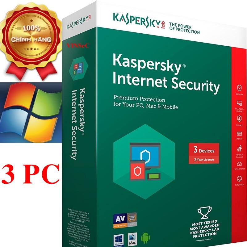Kaspersky Internet Security cho 3PC