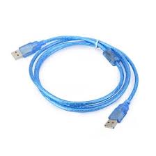 Dây USB 2 đầu dương 1.5m xanh | Cáp usb 2 đầu đực 1.5m