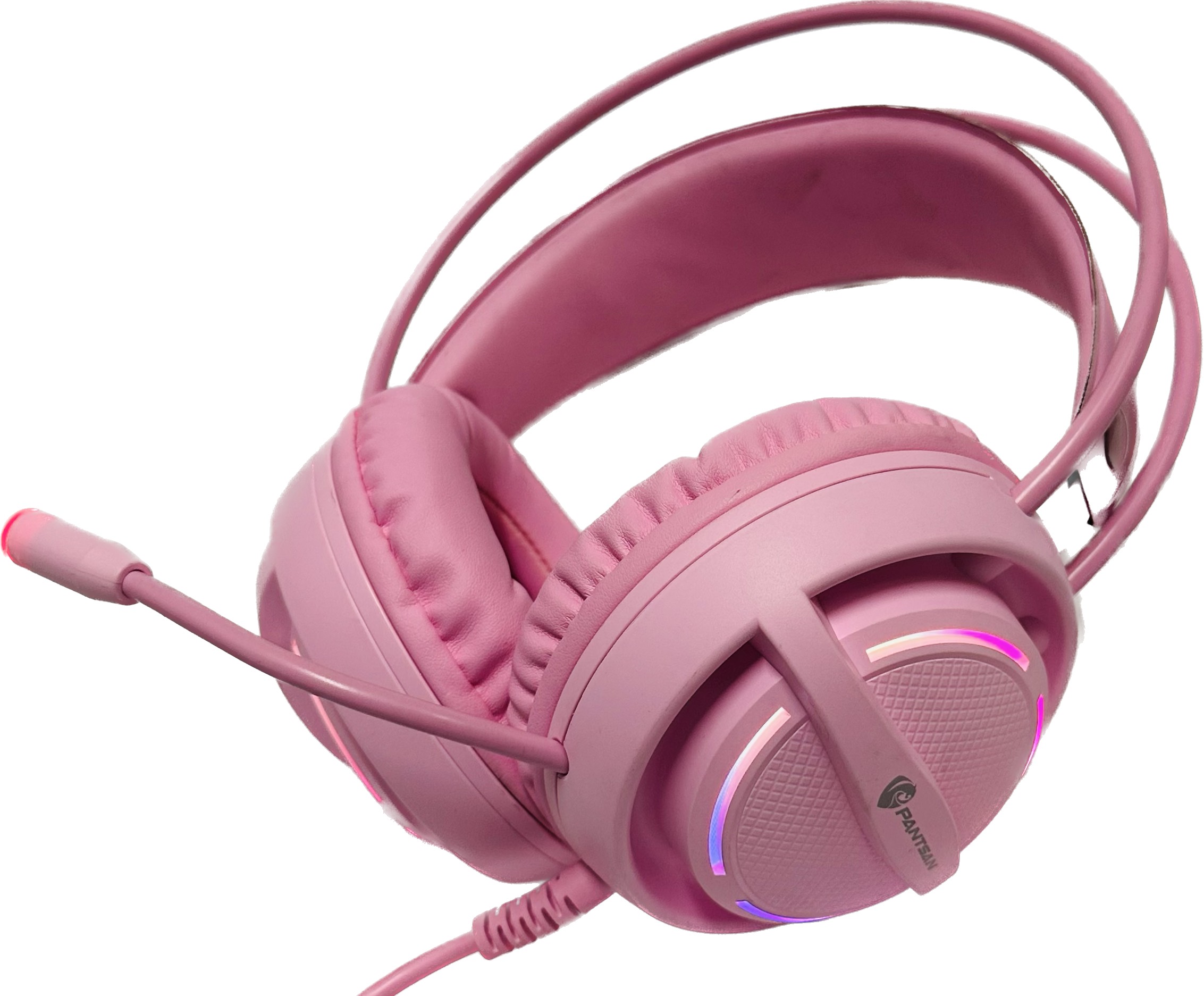 Tai nghe chụp tai có micro chuyên game PANTSAN PSH-100 màu hồng cực xinh jack 3.5+usb