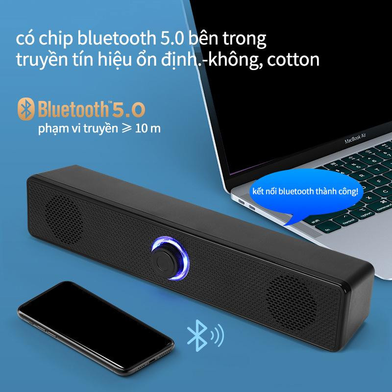 (Có Bluetooth) Loa vi tính 2.0 để bàn Leerfei E-350TS Công Suất Lớn Dùng Cho Máy Vi Tính PC, Laptop, Tivi