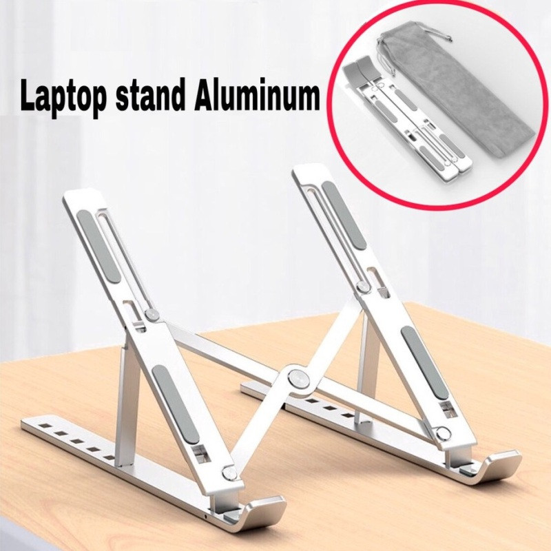 N3-Giá đỡ laptop bằng NHÔM gấp gọn dùng cho nhiều máy từ 11-17 inch, có thể điều chỉnh nhiều mức độ cao chất liệu hợp kim
