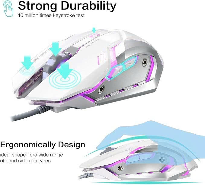 Chuột có dây gaming Lingyi M102 siêu bền, led cực đẹp